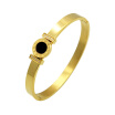 European&American fashion new shell bracelet Rose Gold Plated 18K gold Rome style diamond bracelet accessories