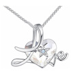Heart Pendant Necklaces Crystal from Austrian Fashion Jewelry Women Accessories Luxury Noblest Bijoux 27341