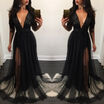 Sexy Women Sequins Evening Formal Party Cocktail Bridesmaid Prom Gown Long Dress