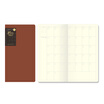 Vmo travel account book refill core base account core month plan narrow log notebook notebook notepad C8106 brown