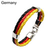 2018 FIFA World Cup National Flag Women Men Football fans Couples Braided Bracelet Bangle Woven Bracelet Russia World Cup