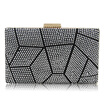 Milisente New Design Women Evening Bags Two Side Crystal Party Bag Hot-fix Clutch Charmeuse Wedding Purse