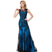 Elegant Lace Mermaid Prom Dresses Long Appliques Evening Gown