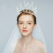 Fashion Occident Wedding Crown Freshwater Pearl Headband