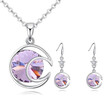 Fashion Jewelry Sets High Quality Necklace Sets For Women Jewelry Crystals Unique Round Design