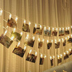 Clips String Lights10ft 20 LED Photo Clip String Lights Wall Room Indoor Outdoor Decoration