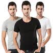 Jingdong Supermarket Antarctic Nanjiren N695X20751 3 pieces of men&39s vest cotton thread sports elastic Slim men&39s sweater black&white gray XXXL