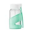 Youbot Unibott glass cup water cup hand cup fresh&lovely cups children children students portable compact mini cups Words light green 260ml