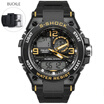 SMAEL Luxuly Mens Wrist Watch Gold Digital Watch Man Waterproof 50m LED Clock Man Digital Watch Man Sport Watch S hock