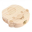 Creative Wooden Baby Tooth Organizer Box for Deciduous Teeth Umbilical Cord Lanugo