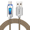 STONEGO Micro USB Charging Cable LED Connector Nylon Braided Tangle-Free Sync Charge USB Data Cable for Android Devices Adapter