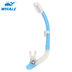 Whale Brand High Quality silicone Gel Full Dry Ultra Flexible Free diving Swimming Diving Breathing Tube