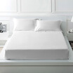 Kangxin bedding home textiles 60 satin cotton mattress cotton hotel pure color bedspread single white 180cm200cm35cm
