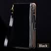 Funda con tapa de cuero genuino para iPhone 6 7 8 Plus X Funda con cremallera Funda con cordón Diseño del teléfono