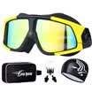 Blessing swimming mirror large box men&women HD goggles HD anti-fog waterproof swimming glasses bright red&black 6621