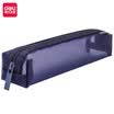 Deli deli pequeña bolsa de lápiz estudiante cuadrado bolsa de malla de nylon bolsa de almacenamiento de lápiz portátil de alta mar azul 66774