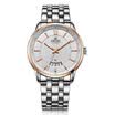 According to wave EBOHR watch the city classic series of white fashion solid steel belt mechanical male watch 50340118