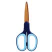 Deli deli 175mm titanium plated stainless steel scissors soft plastic handle hand scissors color random 6053