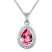 Brand Jewelry Women Crystal from Austrian Water Drop Pendant Necklaces Classic Simple Bride Wedding Accessories 18238
