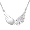Crystal from Austrian Angel Fairy Wings Pendant Necklace Best Gift For Friend Fashion Jewelry for women 5420