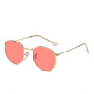 New Women Retro Round Metal Frame Sunglasses Brand Designer Women Oval Sunglasses Vintage oculos de sol UV400
