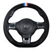 Antarctic Nanjiren car steering wheel cover car handle leather set four seasons universal sports D-shaped fashion black