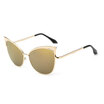 2018 new arrival metal sun glasses Fashion Brand Design Cat Eye Sunglasses Women Luxury Cat Eye Sun Glasses