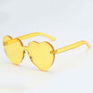 New Arrival Red Heart sunglasses for women 2018 trendy novelty rimless sun glasses candy color love style fashion pink eyewear