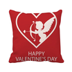 White Angel Arrow Valentines Day Square Throw Pillow Insert Cushion Cover Home Sofa Decor Gift