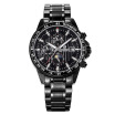 Bestdon 7108g Mens Sport Waterproof Stainless Steel Band Luminous Pointer Auto-mechanical Watch W Calendar Black