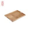 JING ZAO Wooden square storage tray Household tray for snack fruit Tea tray