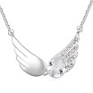 High Quality Vintage Wings Necklaces Pendants Crystal from Austria Women Joyas White Gold Plated Valentines Day Gift 1