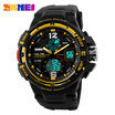 Mens Fashion Analog-Digital Double Time Sports Watch Dual Time Alarm Stopwatch