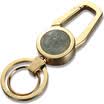 Authentic zobo car keychain jade dragon pattern A-class certificate press pick-up child double key ring car ornaments business gifts birthday gift ZB-923 gold