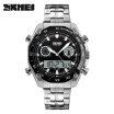 Men Sport Watch Fashion Military Dual Time Zones Analog Digital Alarm Stopwatch Waterproof Wrist Watch