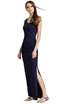 Womens Sleeveless Side-Slit Maxi Dress