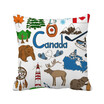 Canada Landscap Animals National Flag Square Throw Pillow Insert Cushion Cover Home Sofa Decor Gift