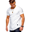 Summer Mens Casual T Shirt Cotton Short Sleeve O-Neck Silm Fit T-shirt Men Fashion Solid Color Tee Shirts Tops Clothing