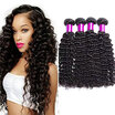 CLAROLAIR Hair Raw Virgin Unprocessed Human Hair Deep Curly Hair Weave For Black Women Virgin Brazilian Hair Curly 4 Bundles Soft