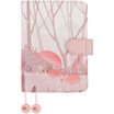 Kinbor leather A6 handbook book schedule notebook hand book stationery notebook flamingo DTB6158