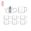 JINGZAO Kung Fu tea cup set Heat-resistant glass Teapot filter Thickened glass