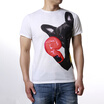 Mens Print Round Neck Pullover T-Shirts