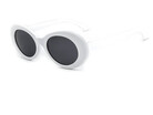 Retro Clout Goggles Unisex Sunglasses Rapper Oval Shades Grunge Glasses