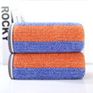 Yi Ming Jie towel home textile satin increase thickening wash face towel cotton towel orange 2 pieces 110g strip 7434cm