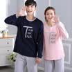 Arctic cashmere pajamas home service men&women couples pajamas letters pure color cotton can wear long sleeves sets of home clothing suit B541101912-5 female XXL