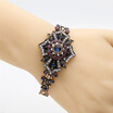 New Antique Vintage Bracelet Turkish Women Ethnic Jewelry Round Resin Bracelet Bangles Indian Bridal Wedding Jewelry Hand Bijoux