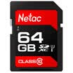 Netac 64GB SD Card 80MBs SLR Digital Camera High Speed ​​Memory Card HD Camera SDXC UHS-I Memory Card U1 Class10 Technology Red