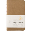 Kinbor medium 80 piece grid stationery notebook kraft paper coil diary hand book cattle DTB40066