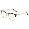 Fashion Vintage Half Frame Glasses Clear Lens Unisex Optical Designer Anti Blue Light Glasses Eyeglasses Frames Men With Box