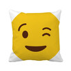 Blink Smile Emoji Illustration Pattern Square Throw Pillow Insert Cushion Cover Home Sofa Decor Gift